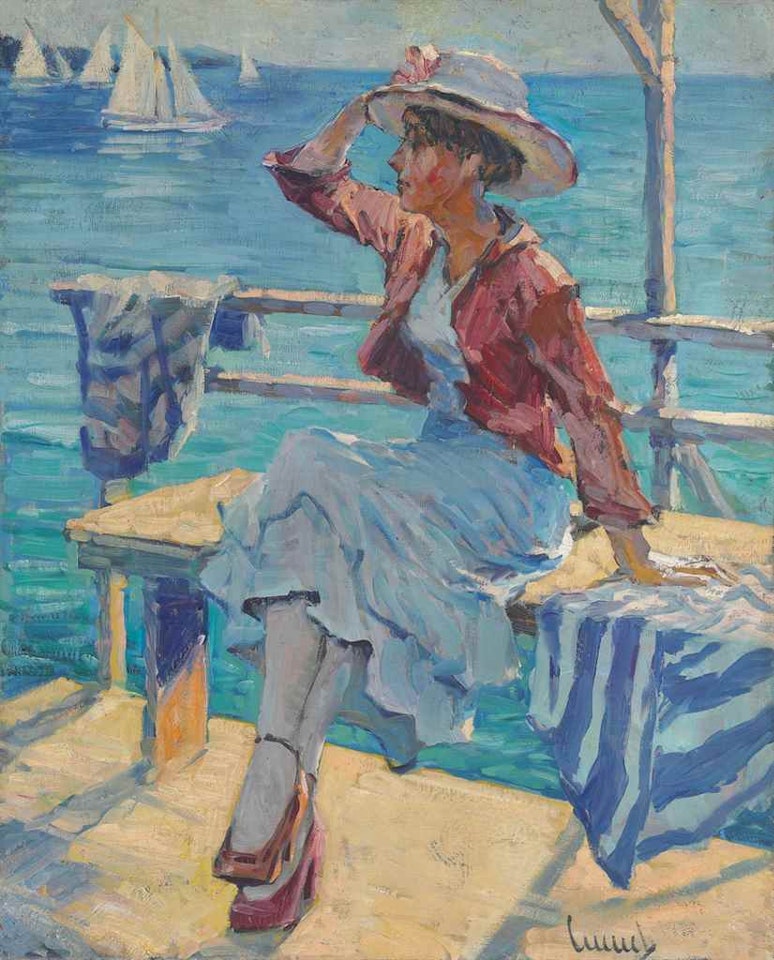 Promenade en mer by Edward Cucuel