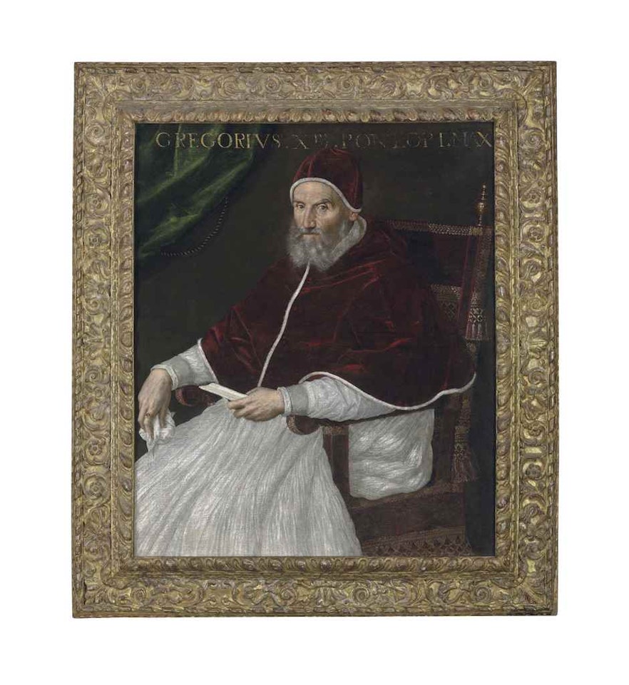 Portrait of Pope Gregory XIII (1502-1585), three-quarter-length, seated by Lavinia Fontana