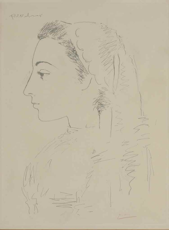 Jacqueline de Profil by Pablo Picasso