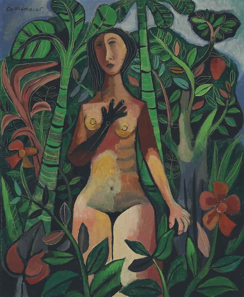 Leda Among the Trees (also known as Girl Among Trees) by Mario Carreno