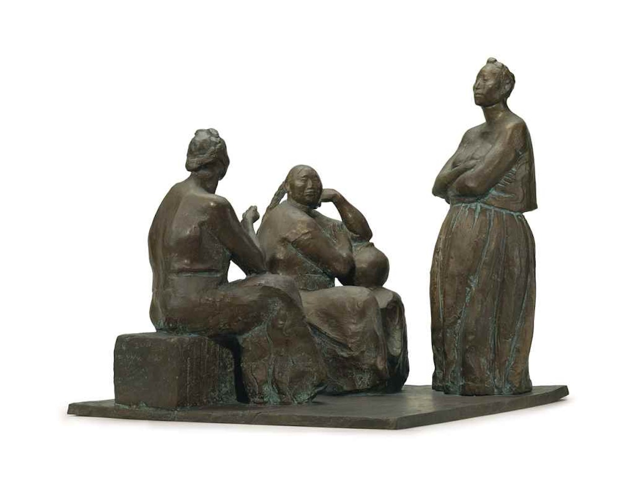Juchitecas en conversación by Francisco Zuñiga