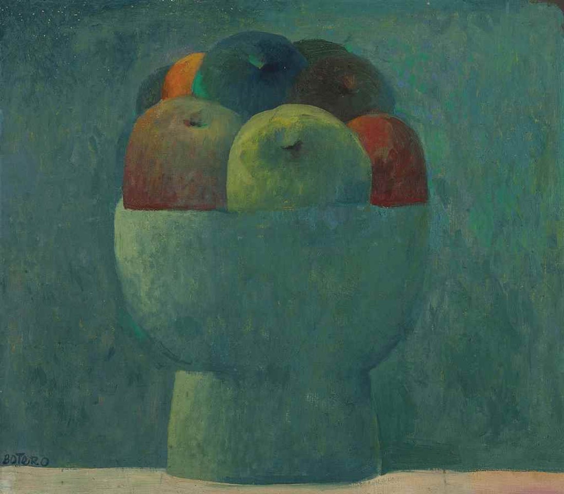 Bodegón en azules by Fernando Botero