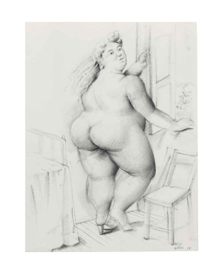 Woman in Front of a Window by Fernando Botero