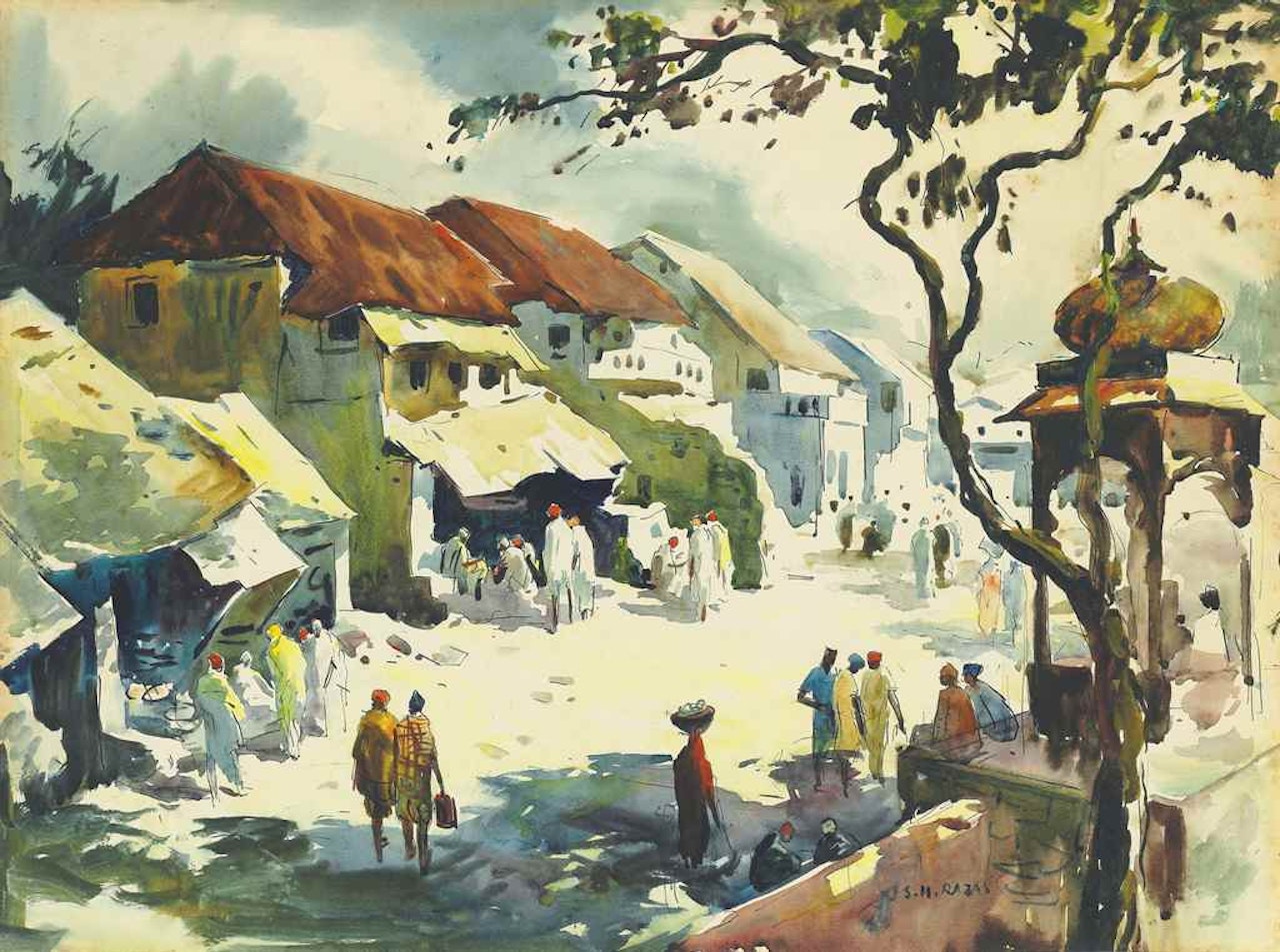 Street Scene Nagpur by Sayed Haider Raza