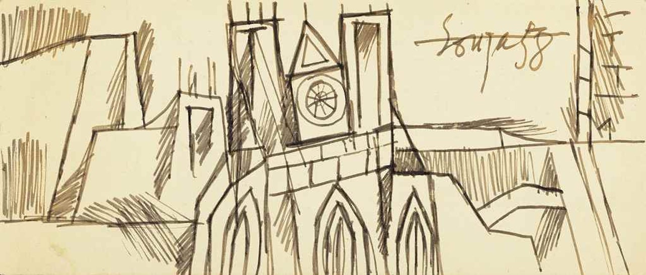 Untitled (Westminster Abbey) by Francis Newton Souza