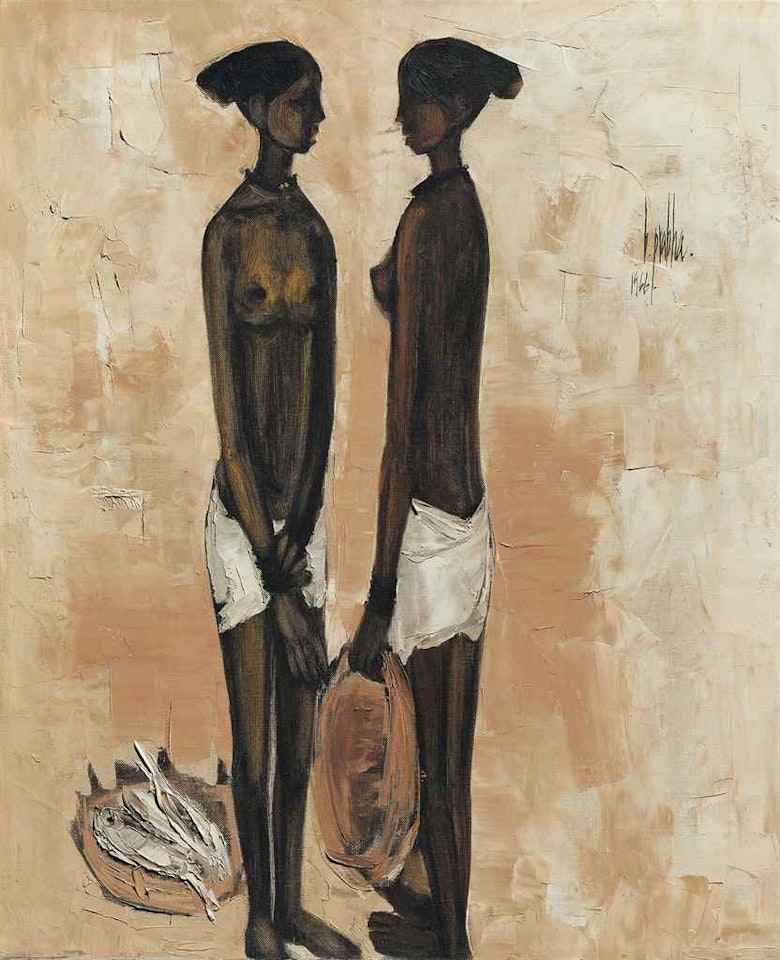 Untitled (Two Fisherwomen) by B Prabha