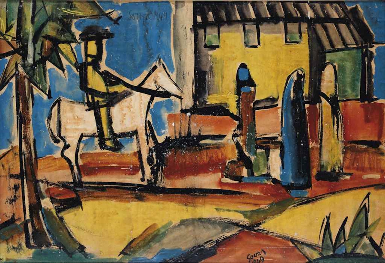 Untitled (Goan Scene) by Francis Newton Souza