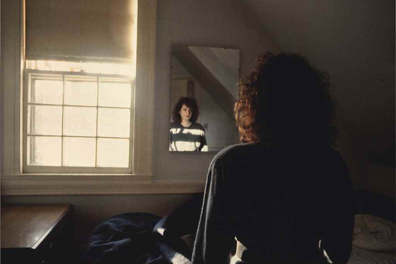 Self-portrait in the mirror, The Lodge, Belmont, MA by Nan Goldin