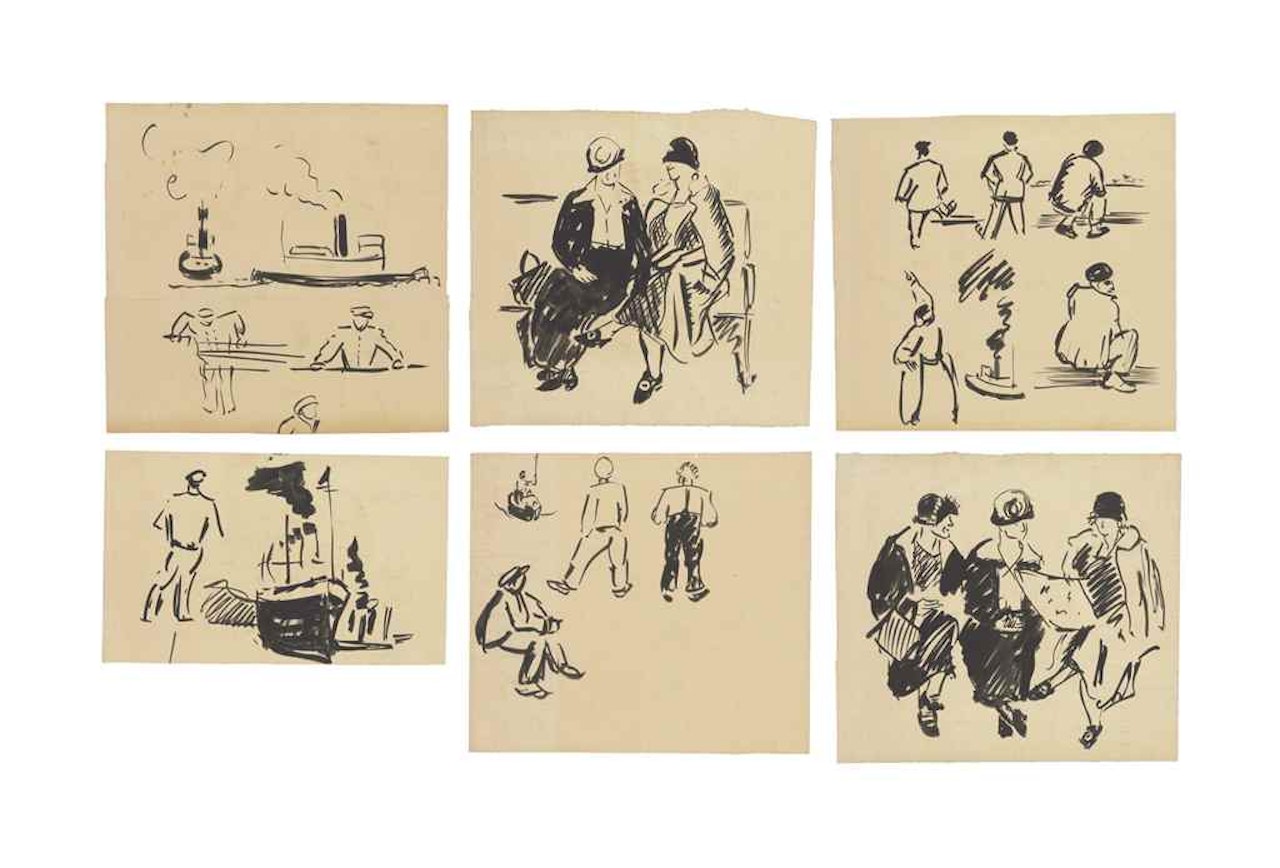 Untitled (six drawings) by Alexander Calder