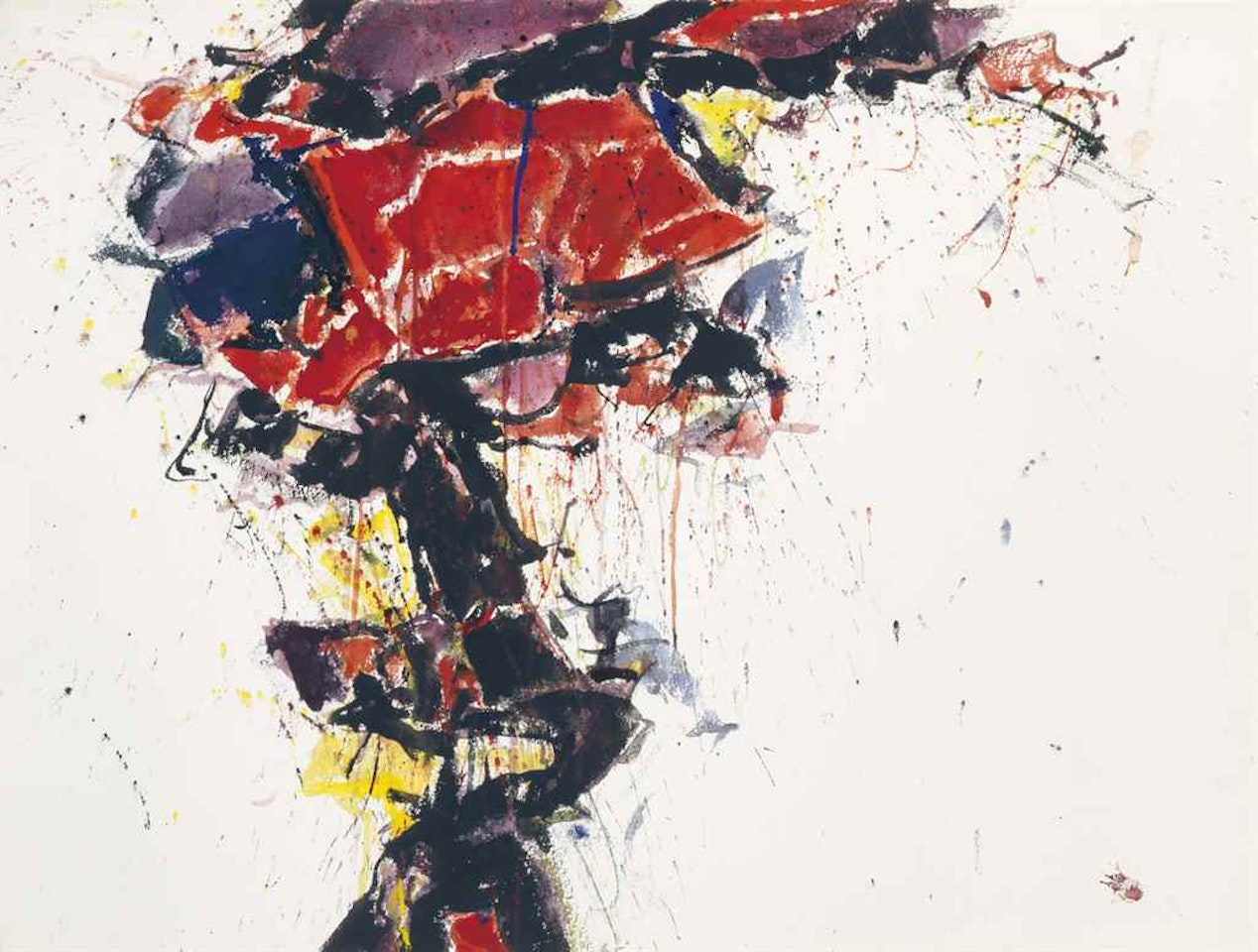 Red Winged by Sam Francis