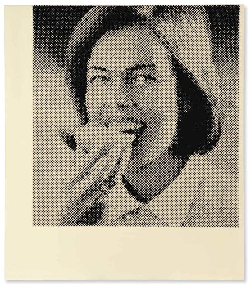 Frau mit Butterbrot by Sigmar Polke