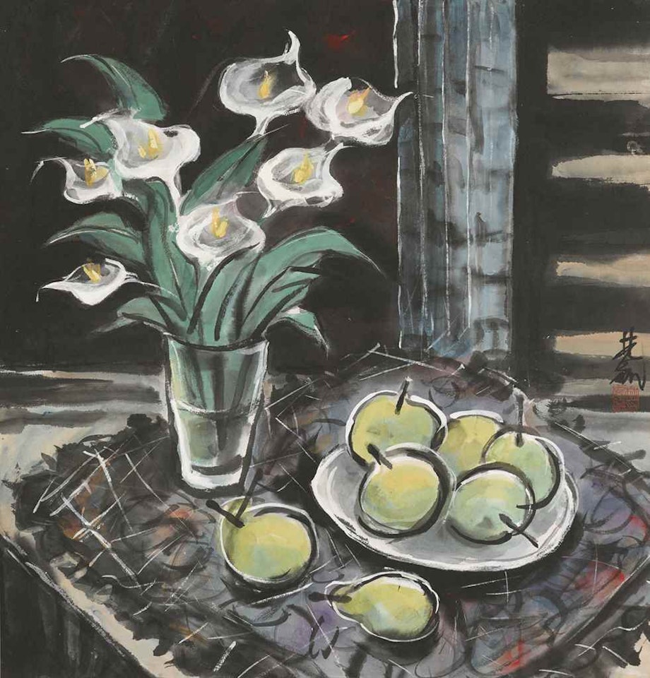 Still Life at Night by Lin Fengmian