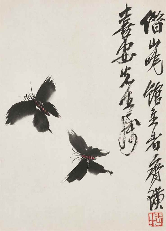 Two Butterflies by Qi Baishi