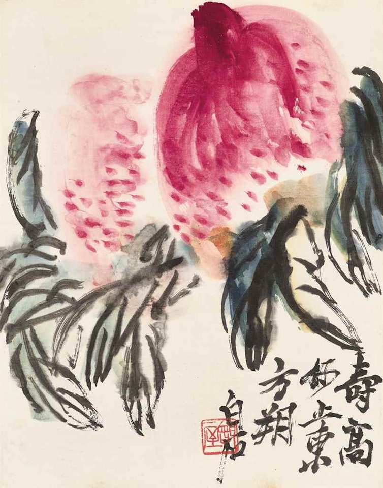 Two Peaches by Qi Baishi
