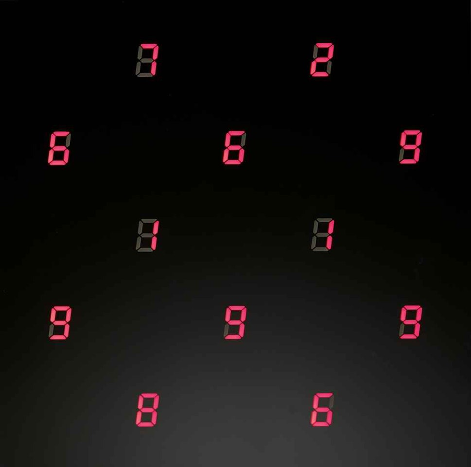 CHANGING TIME WITH CHANGING SELF NO. 22 by Tatsuo Miyajima