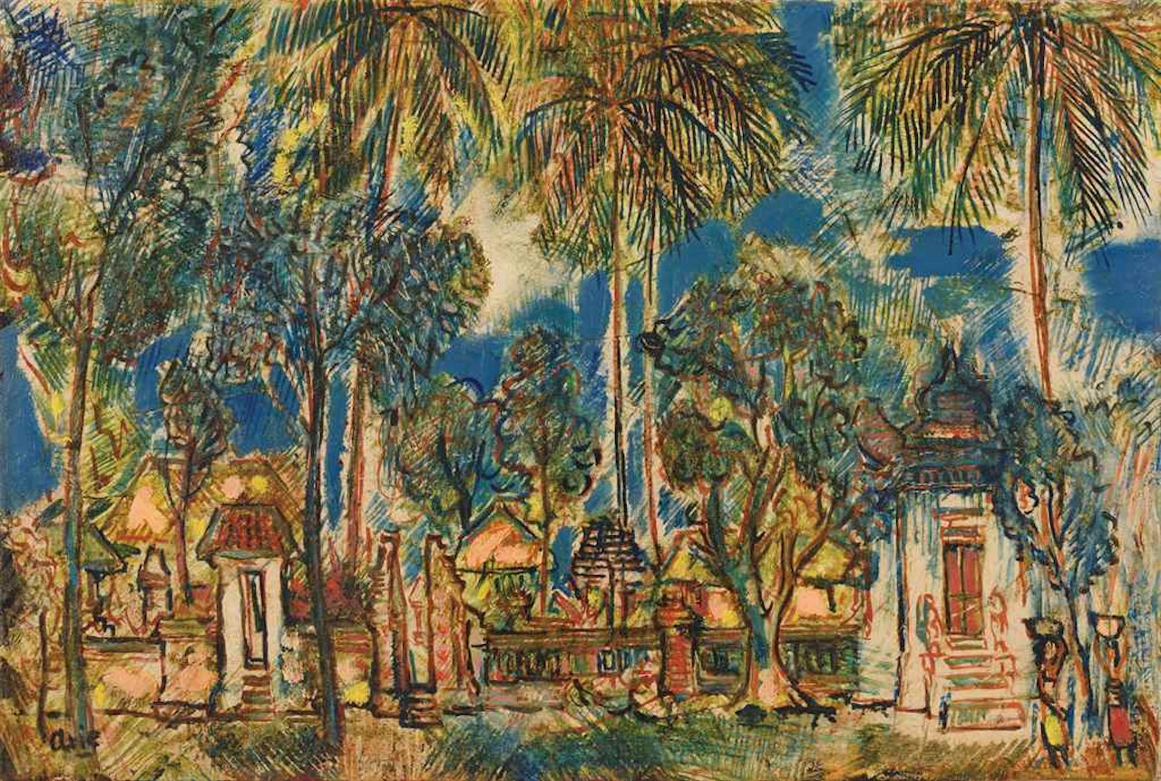VILLAGE OF BLEGA, BALI by Arie Smit