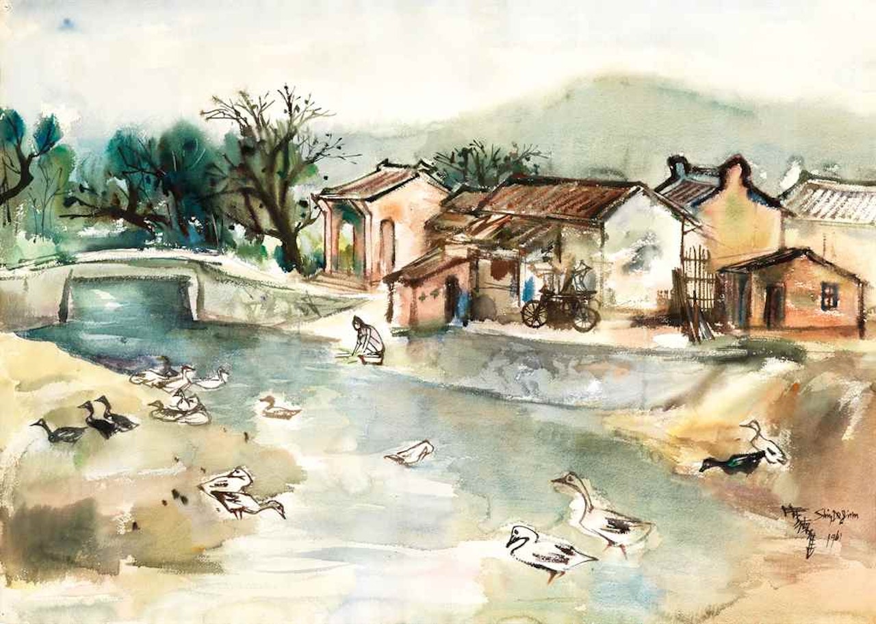 Taiwan Street Scene by Xi Dejin