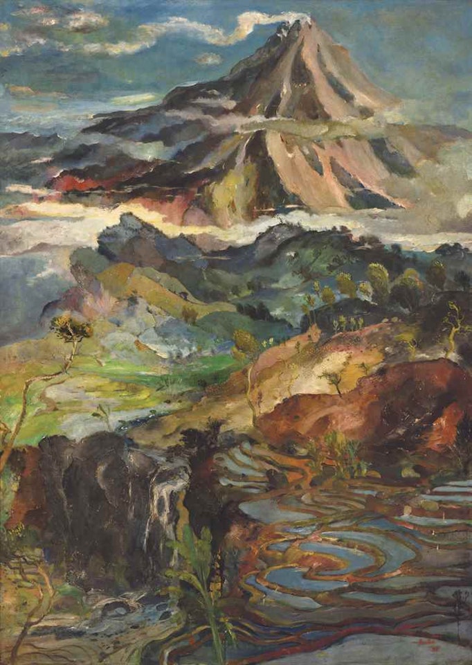 Mountain Landscape by Hendra Gunawan