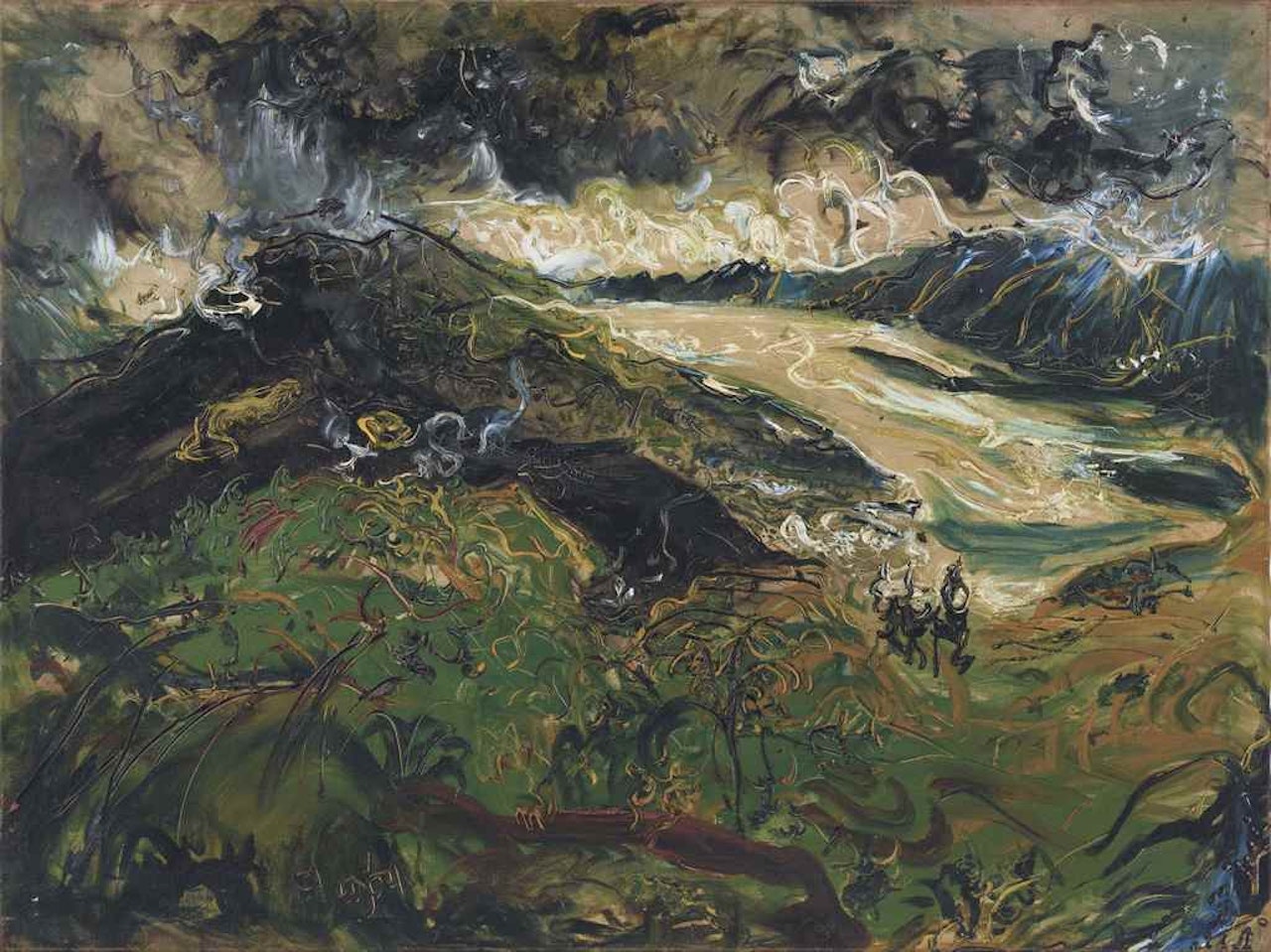 Merapi Landscape by Affandi