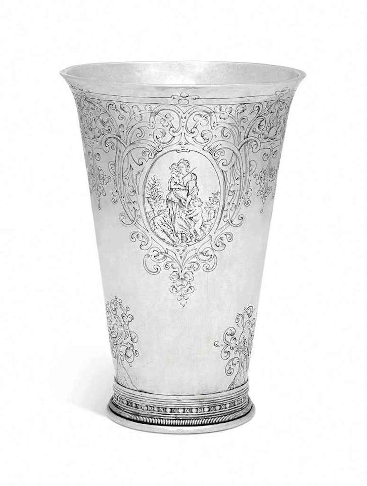 A DUTCH SILVER BEAKER by Anonymous