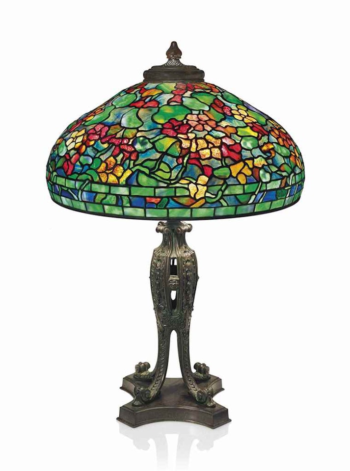A 'NASTURTIUM' TABLE LAMP by Tiffany Studios