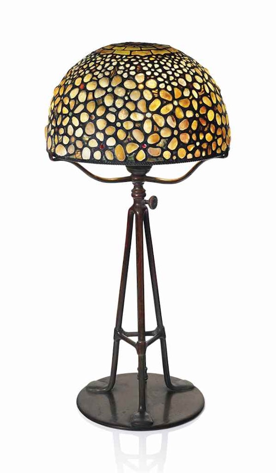 A 'PEBBLE' TABLE LAMP by Tiffany Studios