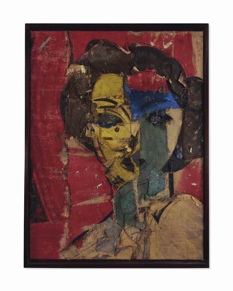 Retrato en Amarillos y Azules by Manolo Valdés