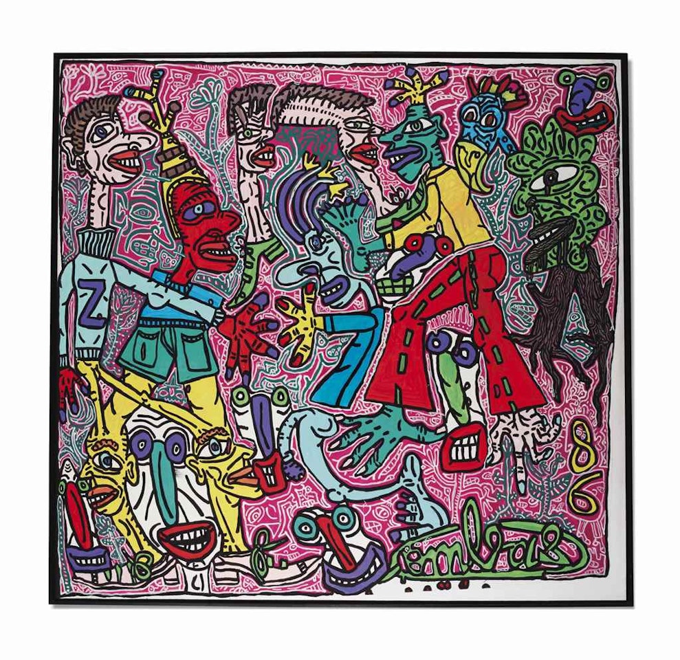 Tout le monde est content ou feint de l'être by Robert Combas