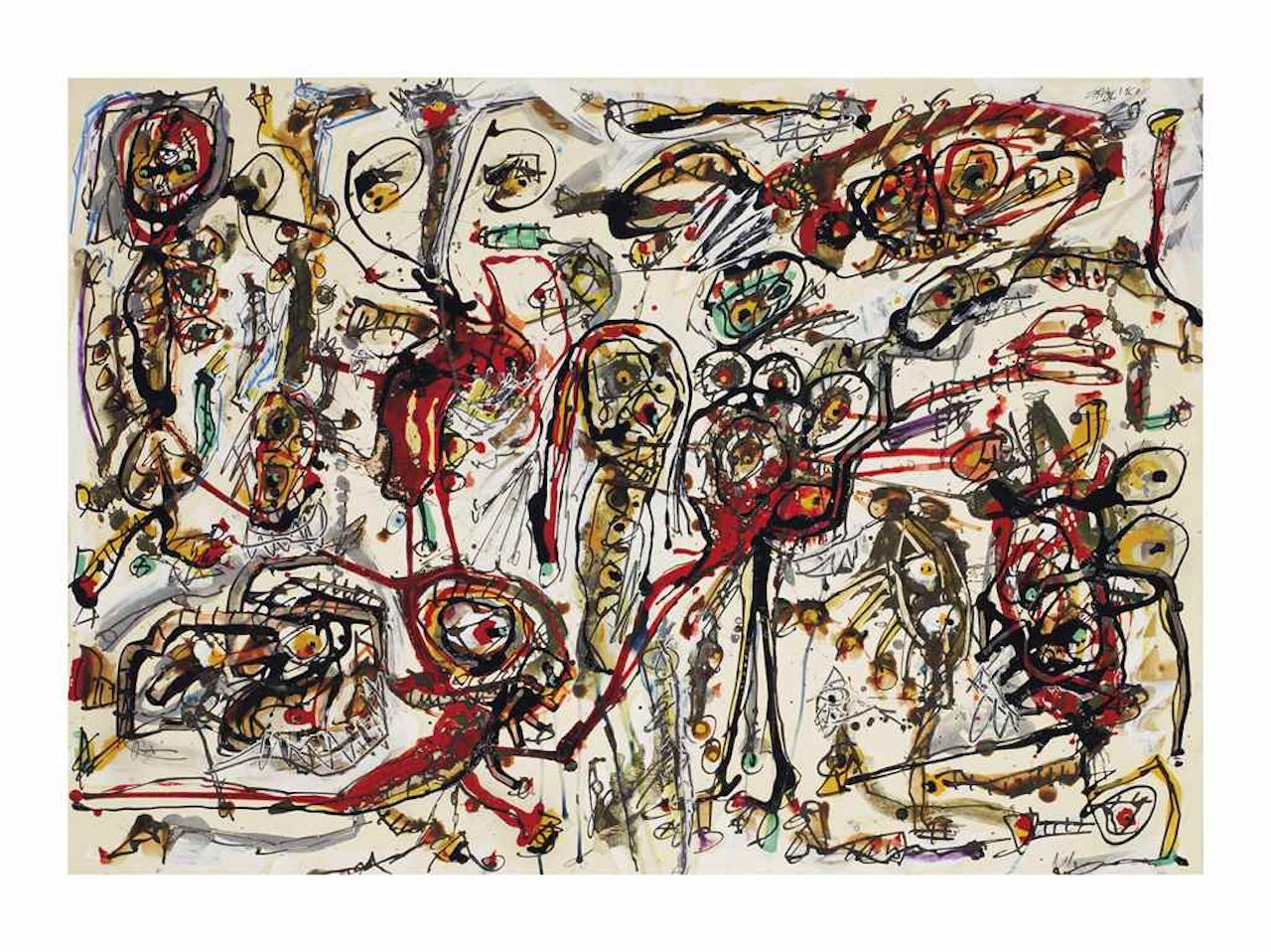 Cocktail Party by Antonio Saura