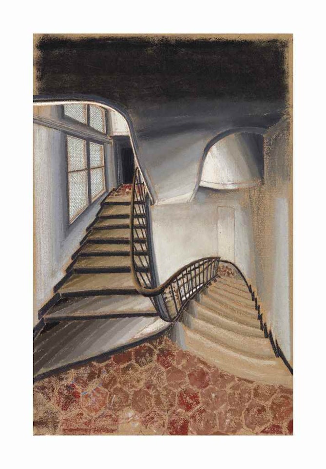 Escalier et intérieur by Sam Szafran
