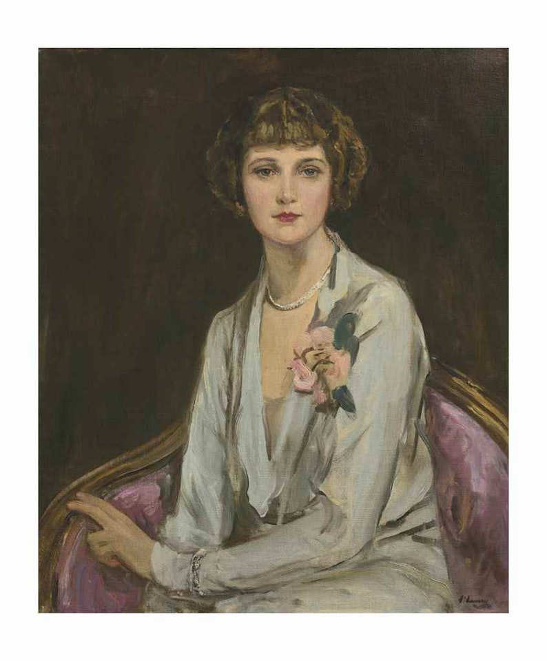 Portrait of Miss Mary Elizabeth Hayward by John Lavery