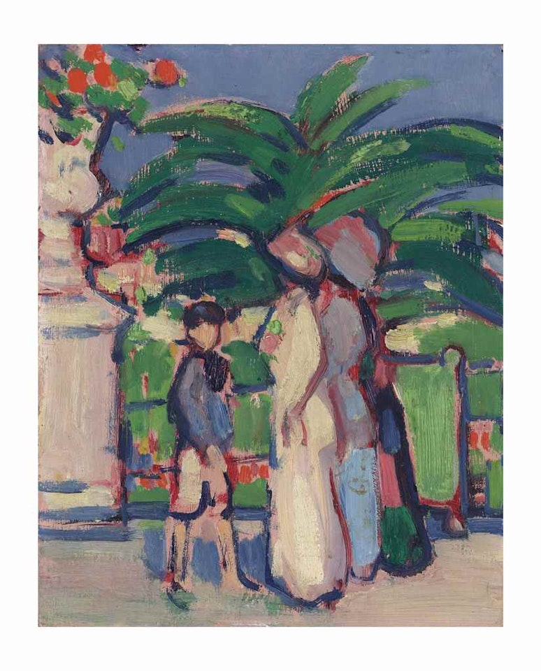 Luxembourg Gardens, Paris by John Duncan Fergusson