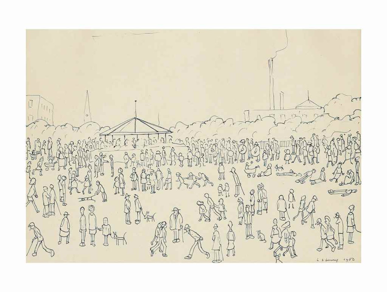 Bandstand by Laurence Stephen Lowry