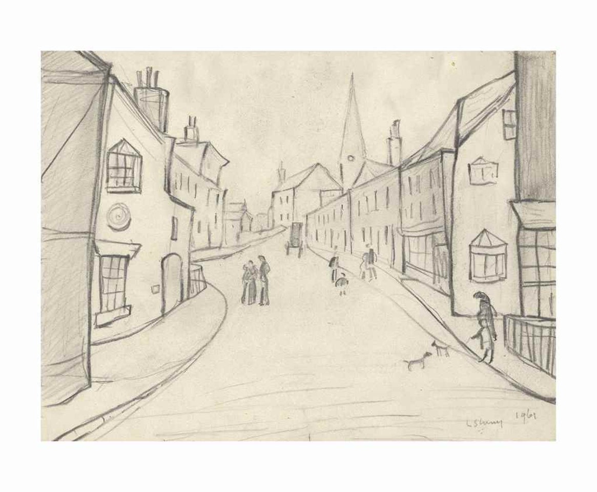 Street Scene, Berwick by Laurence Stephen Lowry