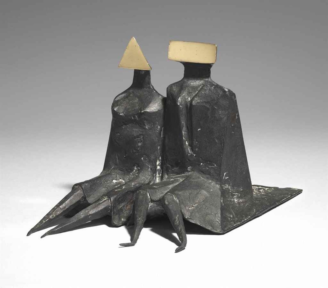 Sitting Couple in Robes II by Lynn Chadwick