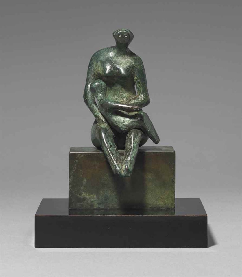 Maquette for Mother with Child on Lap by Henry Moore
