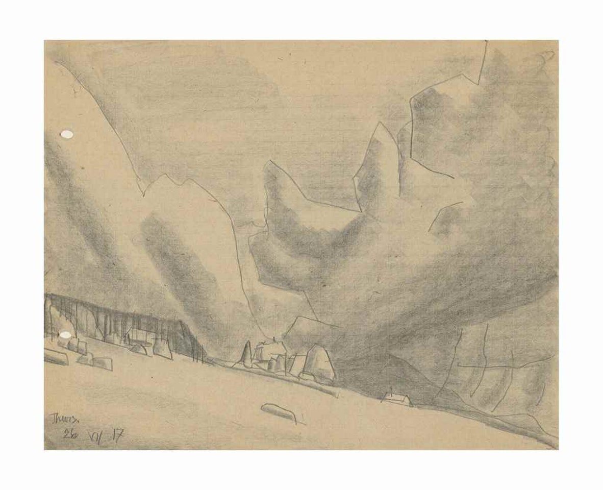Landscape in the Harz Mountains by Lyonel Feininger
