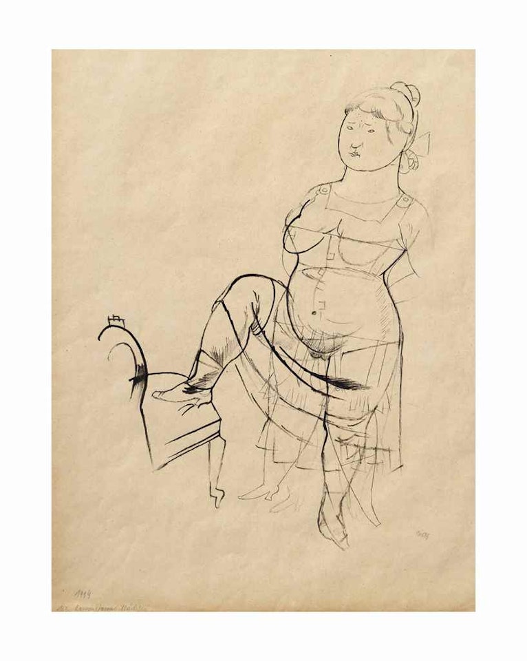 Erwachsenes Mädchen by George Grosz