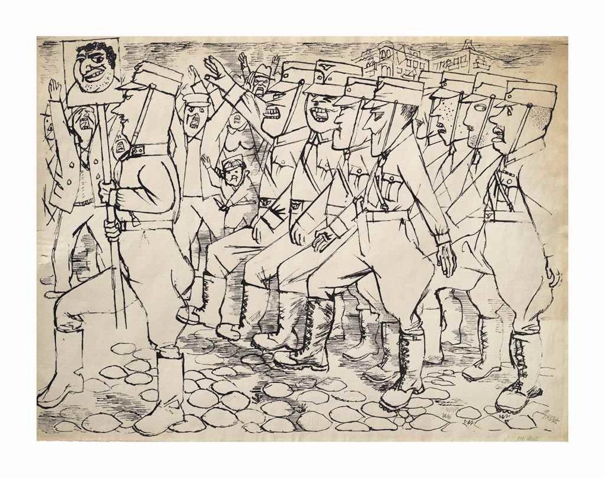 Civilization marches on by George Grosz