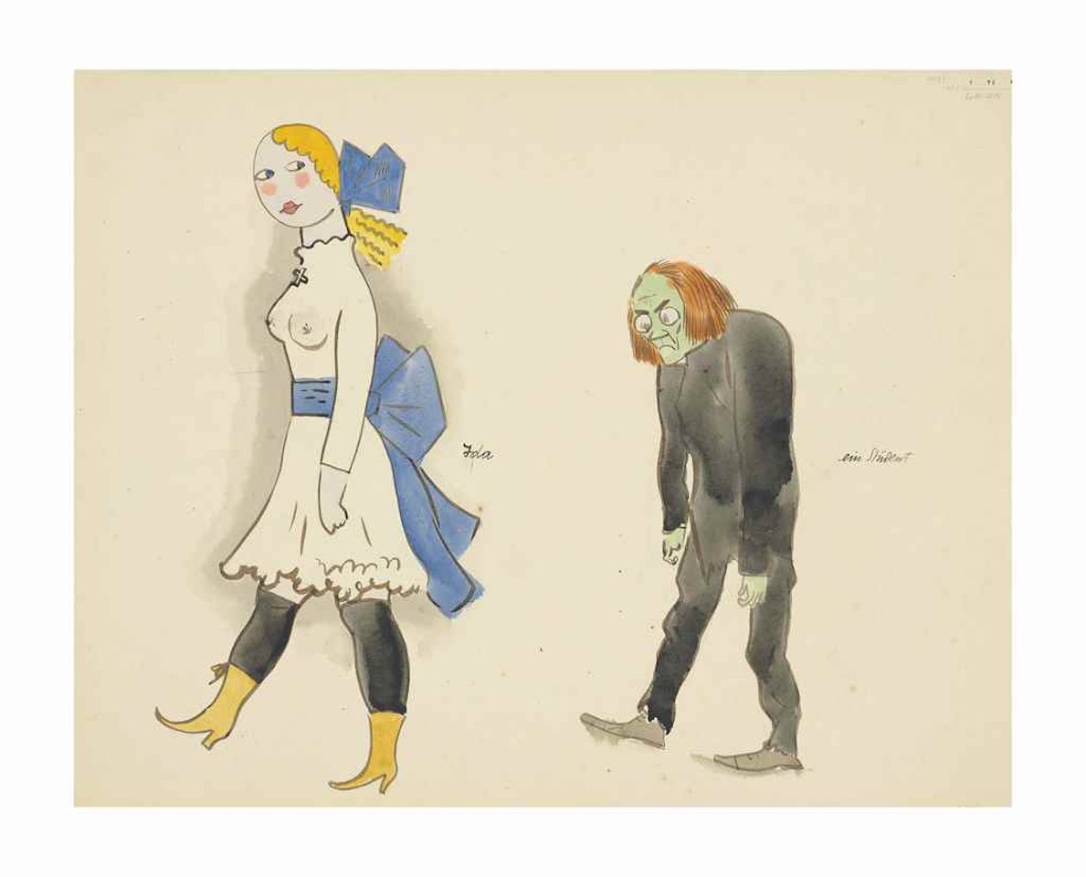 Ida und ein Student by George Grosz