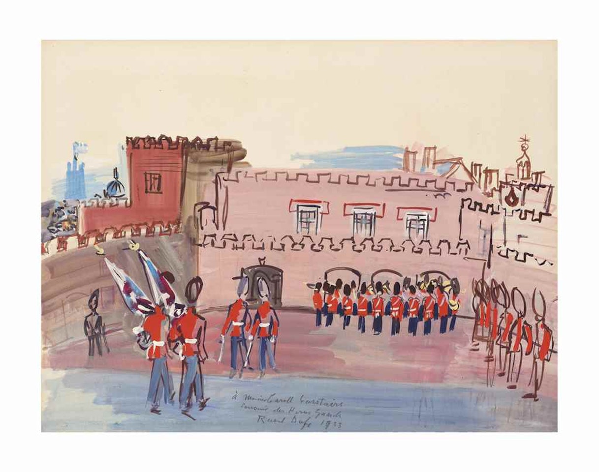 La relève de la garde à Saint-James by Raoul Dufy