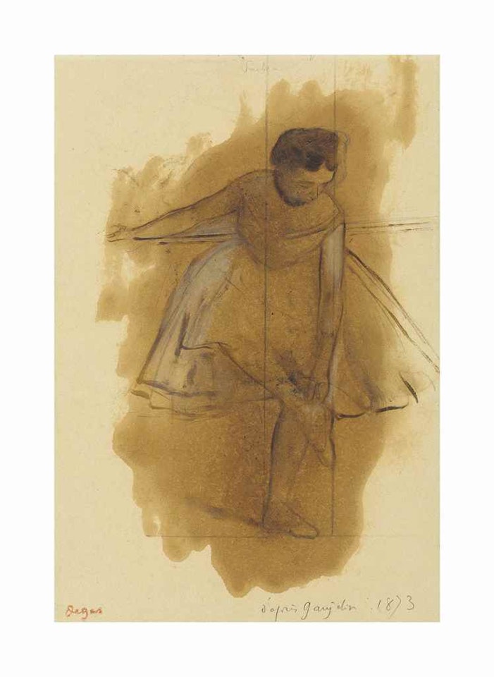 Danseuse remettant son chausson by Edgar Degas