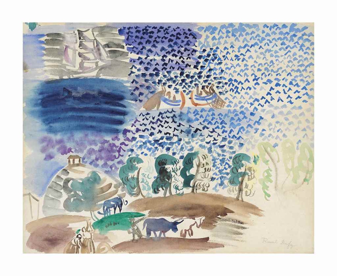 Bord de mer en Sicile by Raoul Dufy