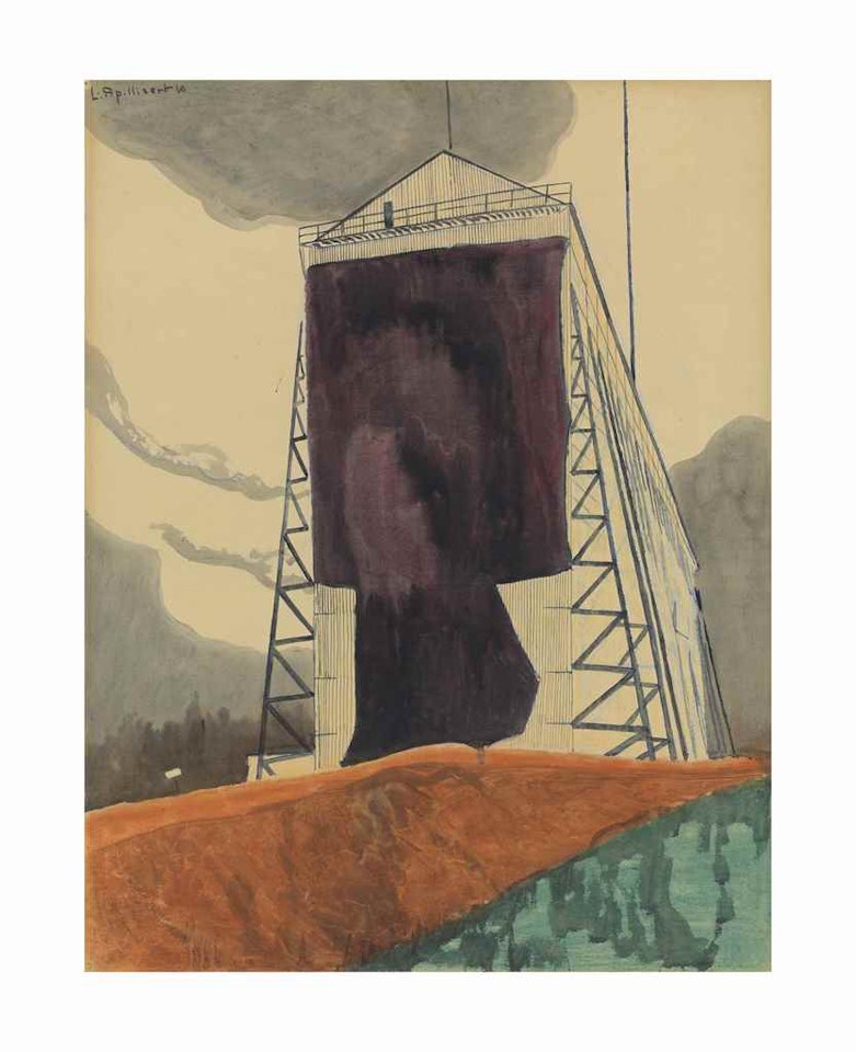 Le hangar du dirigeable by Léon Spilliaert