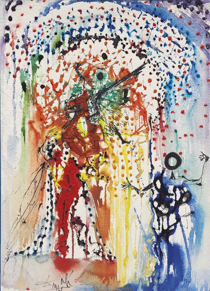 Porte de pluie colorée by Salvador Dali