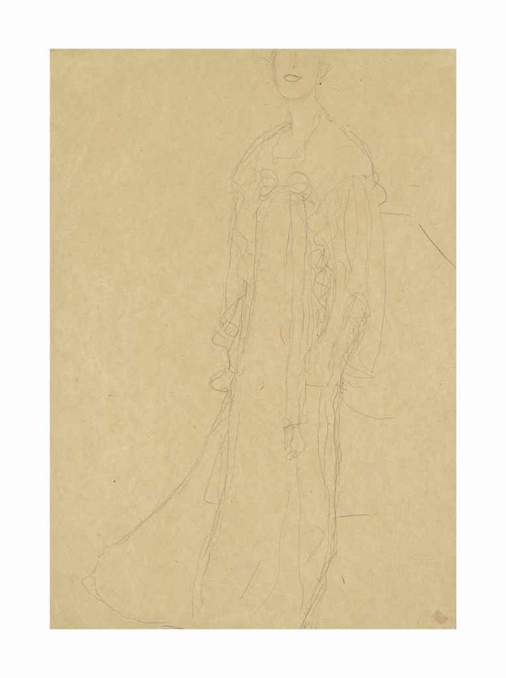 Studie für das Bildnis von Adele Bloch-Bauer I by Gustav Klimt