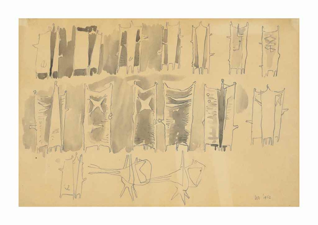 Study for 'Standing group' by Kenneth Armitage