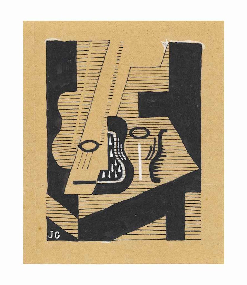 Guitare et verre by Juan Gris