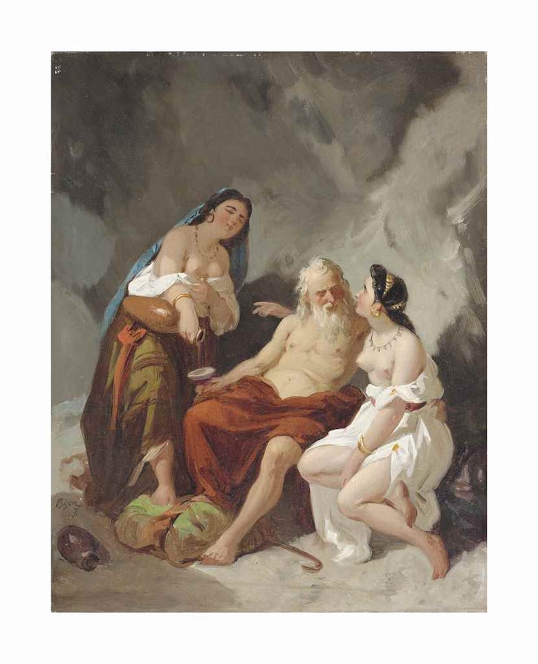 Lot and his Daughters by Giuseppe Bernardino Bison