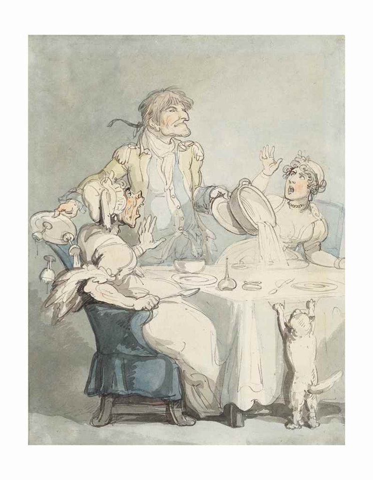 Directions to footmen by Thomas Rowlandson